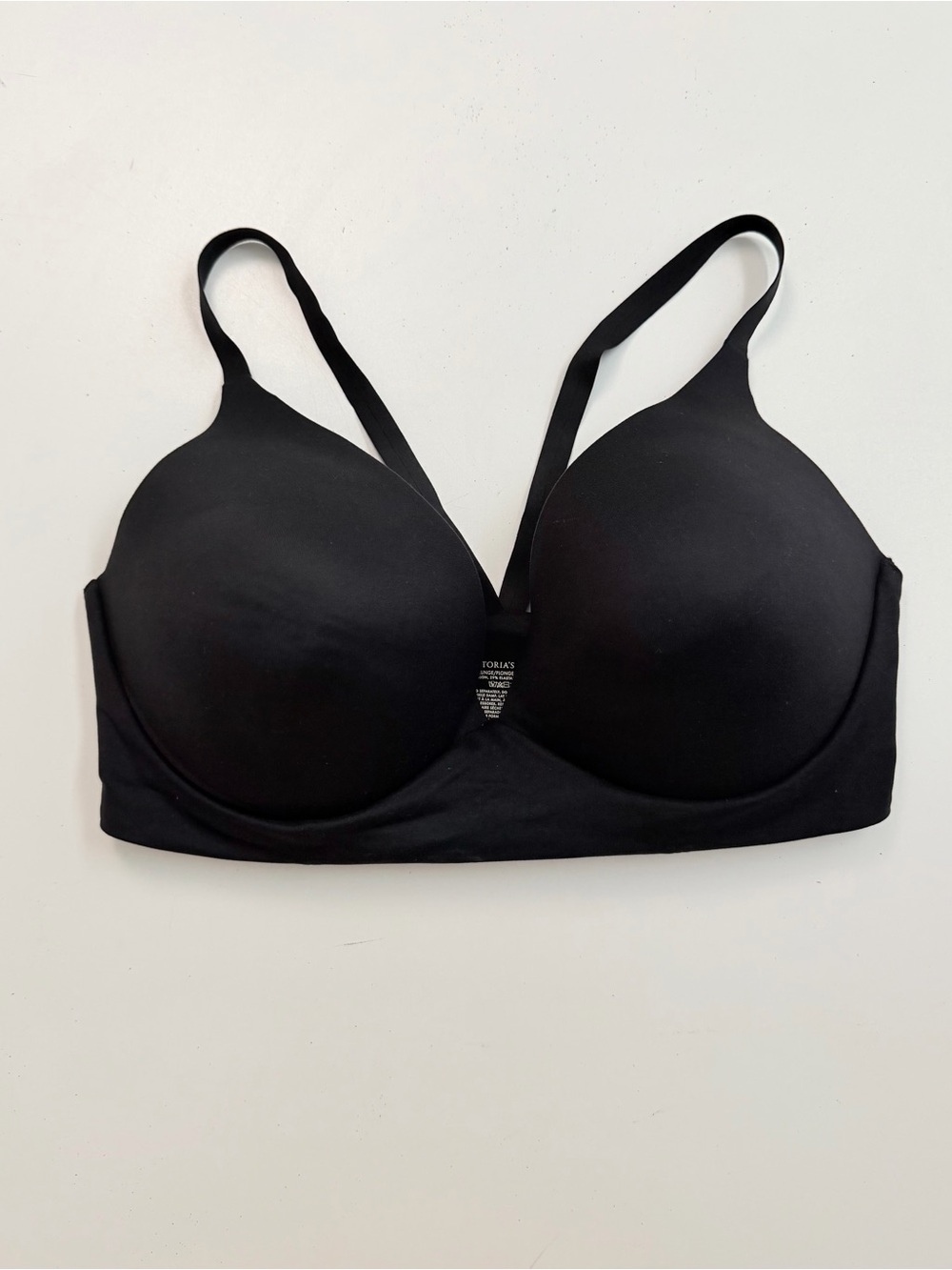 Victorias Secret Lightly Lined Plunge Bra Bralette Molded Cup Padded Black